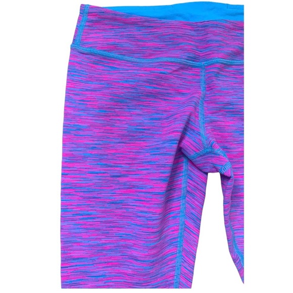 IVIVVA Rhythmic Crop Leggings With Inner Back Pocket Pink/Blue Heathered 14Y - Picture 4 of 10